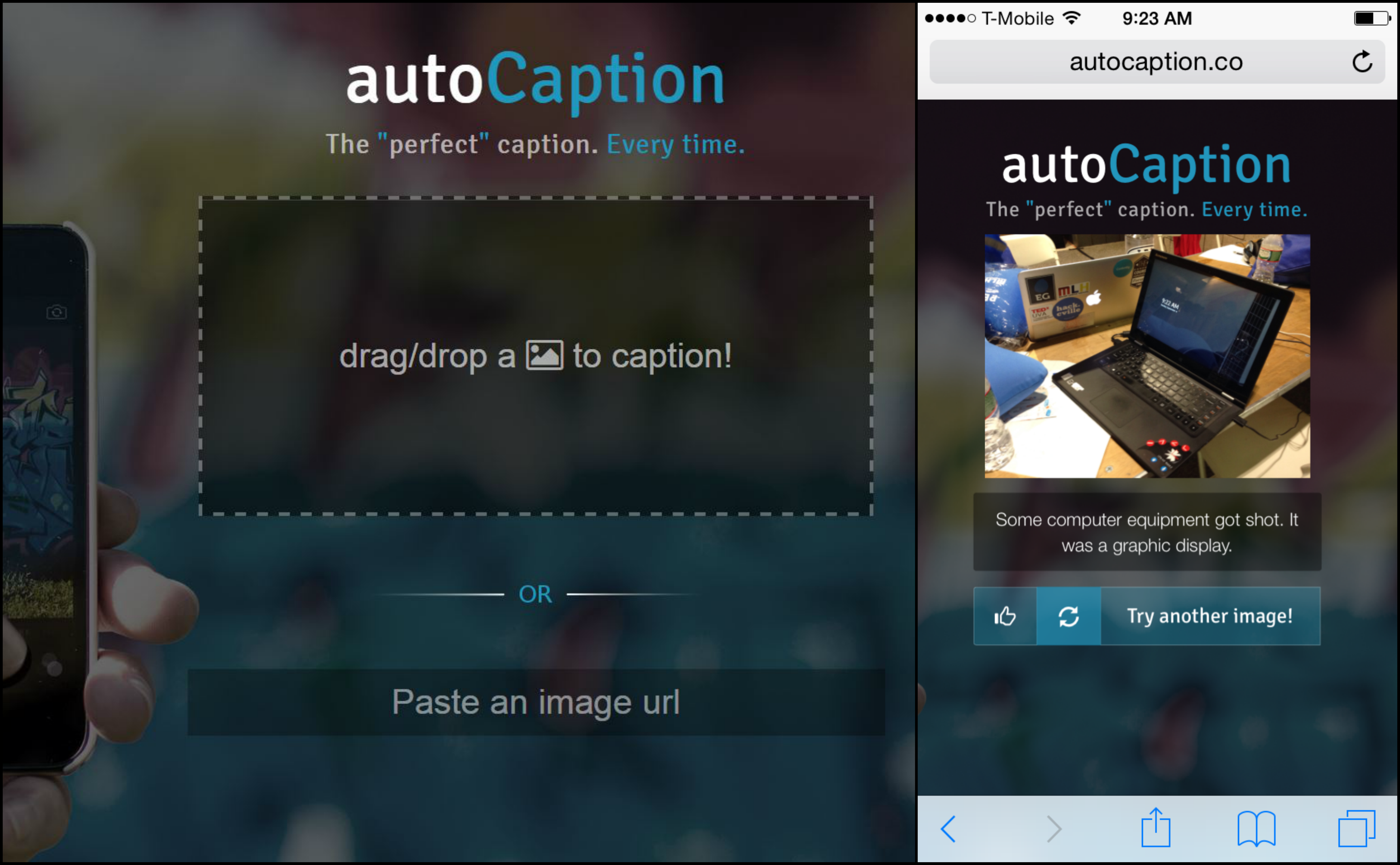 AutoCaption Screen Shots